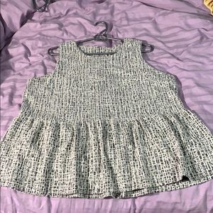 Peplum tank from Anthropologie